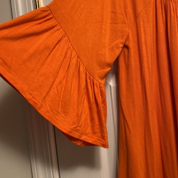 Cato Orange 3/4 Length Sleeves Top…size XL - Picture 3 of 5